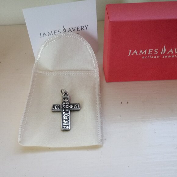 Retired James Avery Jesus Christ Is Lord 2 Fish 5 Loaves Crown Dove Pendant - Picture 1 of 5